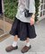 《2サイズ展開!》【umm.】ピンタックレースフレアスカート