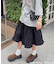 《2サイズ展開!》【umm.】ピンタックレースフレアスカート