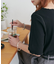 配色リブメロー5分袖《WEB限定カラーあり》