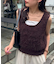 シャギーUネックベスト《WEB限定カラーあり》
