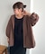 【ユニセックス】ワッシャーナイロンフード付きシャツ