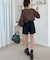 メランジショートパンツ