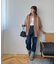 【ユニセックス】ランダムストライプフリンジオーバーシャツ