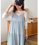 メモリーサテンキャミワンピース