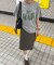 【umm.】チェックミディスカート