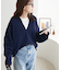 裏毛深Vネックプルオーバー