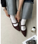 【S～Lサイズ展開】ポインテッドストラップシューズ
