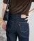 USコットンデニムセミフレアパンツ
