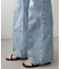 USコットンデニムセミフレアパンツ
