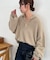 【ユニセックス】ミンクライクニットポロ