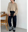 【ユニセックス】ミンクライクニットポロ