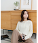 モヘアヘンリーネックプルオーバー
