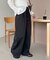 【ユニセックス】ワンポイント刺繍バレルレッグスウェットパンツ
