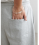 【ユニセックス】ワンポイント刺繍バレルレッグスウェットパンツ