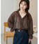 シアーチェックスキッパーブラウス《WEB限定カラーあり》