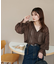 シアーチェックスキッパーブラウス《WEB限定カラーあり》