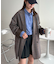 【ユニセックス/サイズ追加！】チェックWブレストオーバージャケット