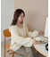 ループヤーンフードプルオーバー