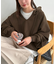 【ユニセックス】ワンポイント刺繍スウェットドロストフーディ