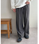 【ユニセックス】タックワイドスラックス
