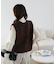 前後2WAYフェザーヤーンショートベスト