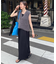 前後2WAYフェザーヤーンショートベスト