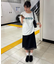 スエード調サテンバレエスニーカー