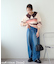 ライトオンスデニムワイドパンツ