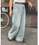 【新色追加/ユニセックス】オーバーダイタックデニムワイドパンツ