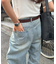 【新色追加/ユニセックス】オーバーダイタックデニムワイドパンツ