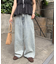 【新色追加/ユニセックス】オーバーダイタックデニムワイドパンツ