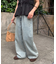 【新色追加/ユニセックス】オーバーダイタックデニムワイドパンツ