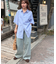 【新色追加/ユニセックス】オーバーダイタックデニムワイドパンツ