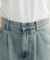 【新色追加/ユニセックス】オーバーダイタックデニムワイドパンツ