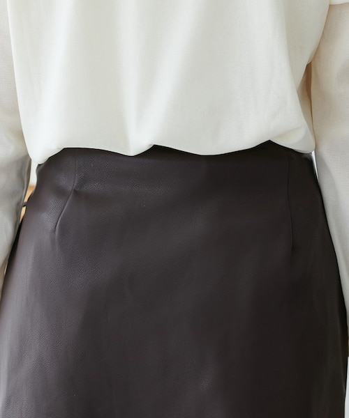 レザーラップスカート｜ディスコートの通販｜&mall（アンドモール