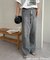 デニムストレートパンツ