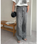デニムストレートパンツ
