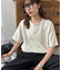 【ユニセックス】ピーチスキンヘンリーネック