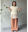 配色ストライプシャツ