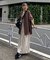 配色ストライプシャツ