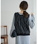 フリンジベスト付ニットワンピース