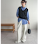 フリンジベスト付ニットワンピース