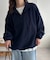 【ユニセックス】フリースハーフジップ