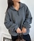 【ユニセックス】フリースハーフジップ
