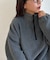 【ユニセックス】フリースハーフジップ