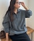 【ユニセックス】フリースハーフジップ