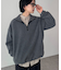 【ユニセックス】フリースハーフジップ