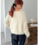 【AW先行予約】ロングフェザーヤーンクルーカーディガン《WEB限定カラーあり》