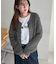 【AW先行予約】ロングフェザーヤーンクルーカーディガン《WEB限定カラーあり》