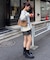 スクエアくったりボストンバッグ